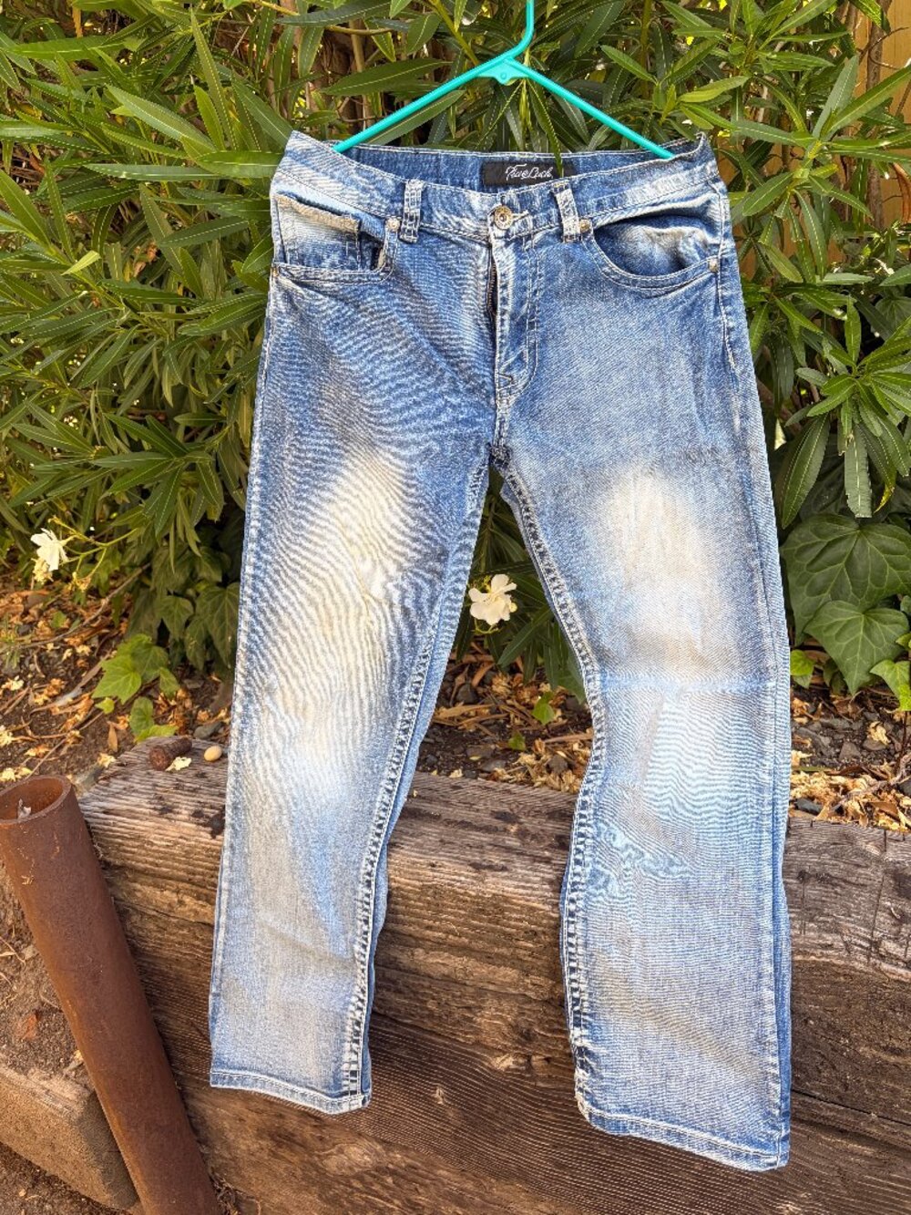 True Luck Jeans Straight Leg Slouch Ankle Size 30